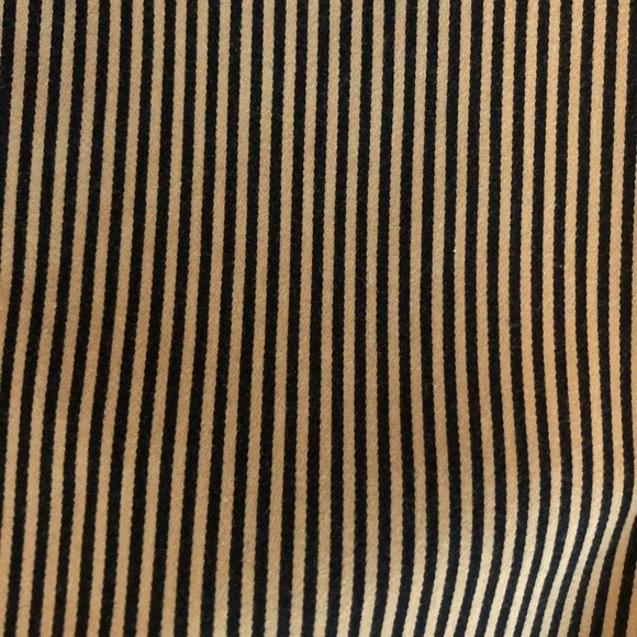 Liz Claiborne Michaela Skinny Striped Side Zip Crop Pant 6 Brown Black Stretch - Picture 4 of 6